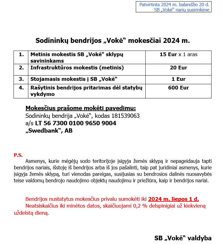 Mokesčiai 2024m